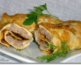 Вертуны — омлет с фаршем