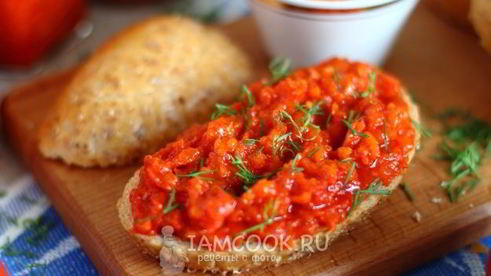 острая закуска из помидоров на зиму