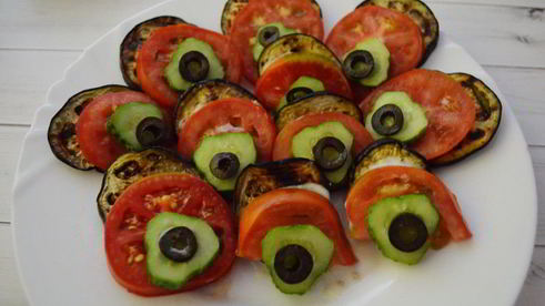 овощная закуска хвост павлина