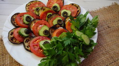 овощная закуска хвост павлина