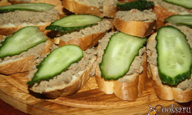 Рецепт паштета домашнего печеночного пикантного