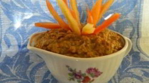 паштет из говяжей печени с морковью и луком