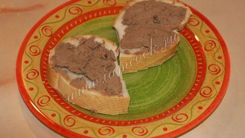 паштет из куриной печени со сливками