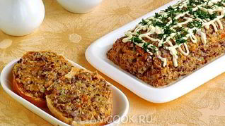 Паштет из опят с овощами