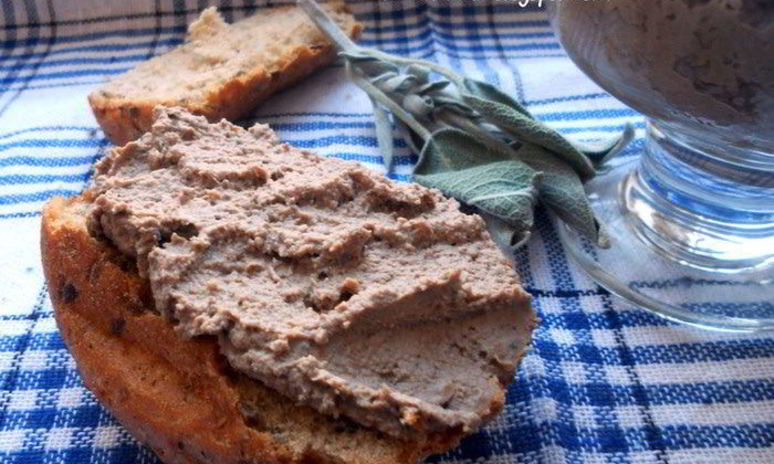 Рецепт паштета из печени, белого вина и шалфея