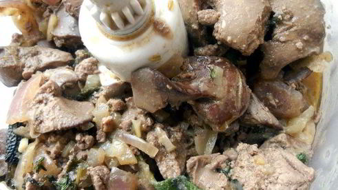 паштет из печени, белого вина и шалфея