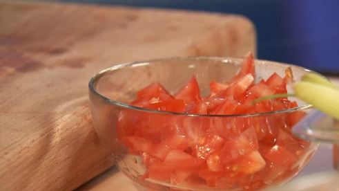 паштет из пикши с хлебом и сладким перцем