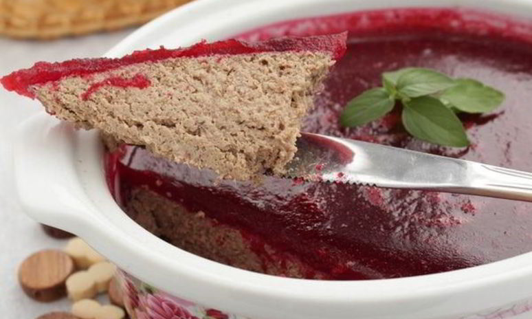 Рецепт паштета из утиной печени с клюквенным желе