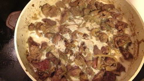 печеночный паштет с клюквенно-мятным желе