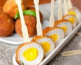 Перепелиные яйца по-шотландски