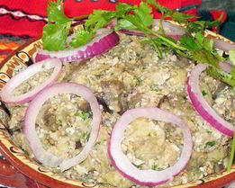 Пхали из баклажанов