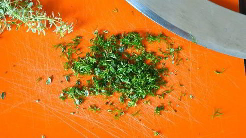 помидоры, фаршированные кускусом и креветками