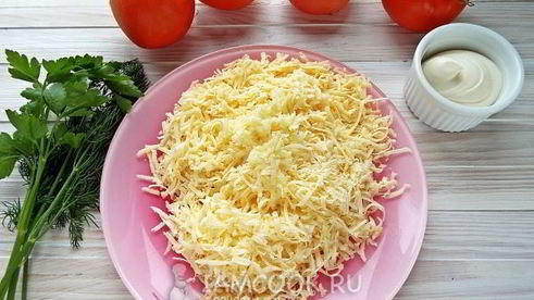 помидоры, фаршированные сыром и чесноком