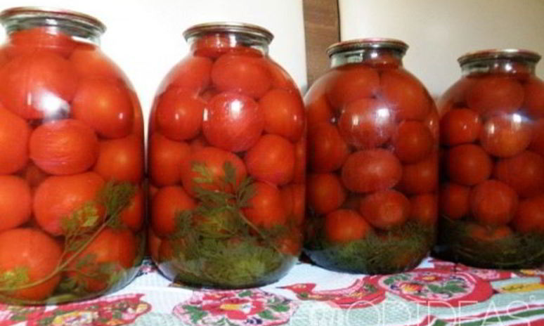 Рецепт помидоров с морковной ботвой на зиму