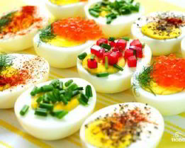 Праздничная закуска из яиц