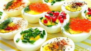 Праздничная закуска из яиц