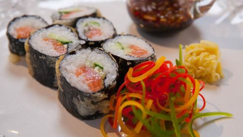 обжаренный ролл