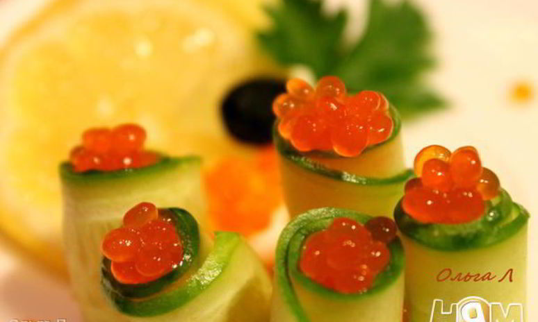 Рецепт огуречных роллов