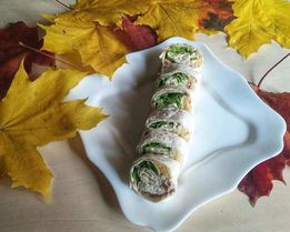 Ролл с печенью трески