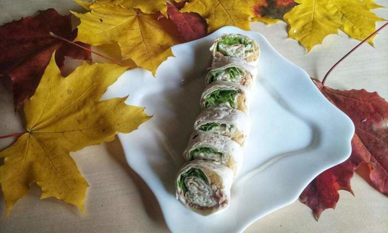 Рецепт ролла с печенью трески