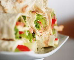 Роллы из овощей в лаваше