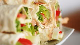 Роллы из овощей в лаваше