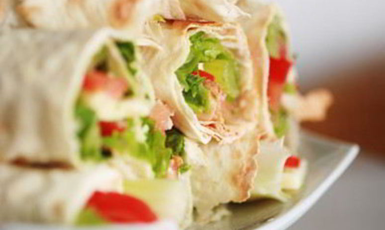 Рецепт роллов из овощей в лаваше