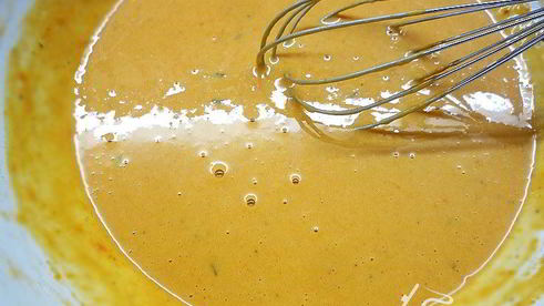 роллы из тыквы со шпинатом, копченостями и фисташковым майонезом