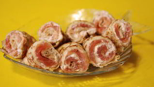 Роллы по-русски с красной рыбой