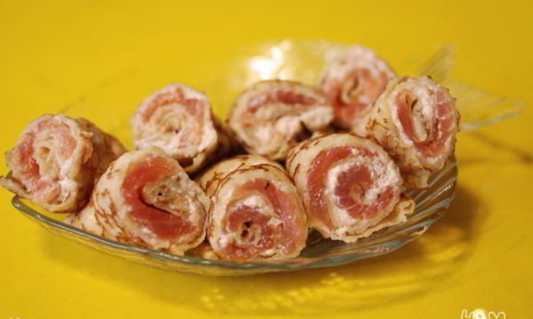 Рецепт роллов по-русски с красной рыбой