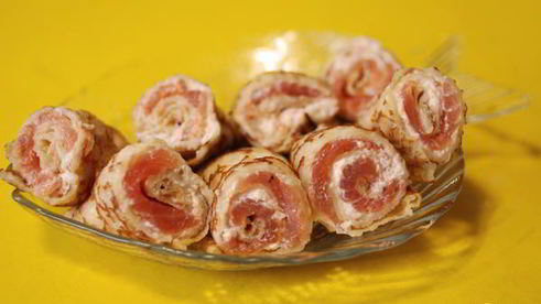 роллы по-русски с красной рыбой