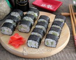 Роллы с бурым рисом
