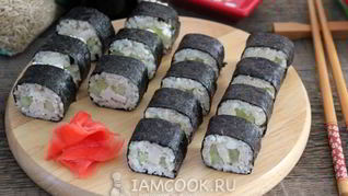 Роллы с бурым рисом