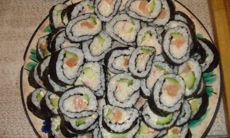 Рецепт роллов с красной рыбой