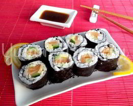 Роллы с семгой