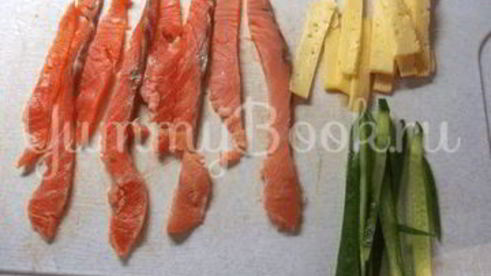 роллы с семгой