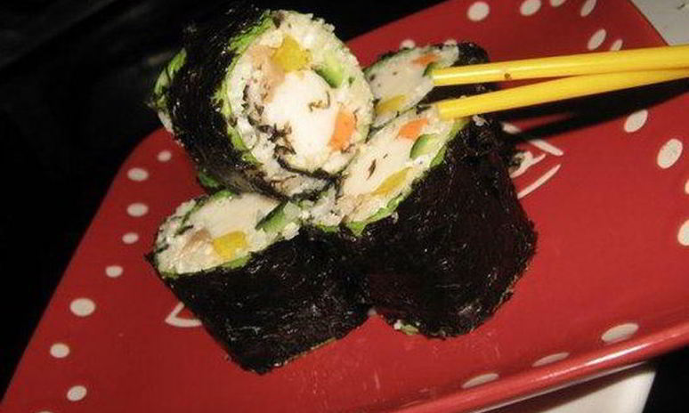 Рецепт роллов с шампиньонами и цветной капустой