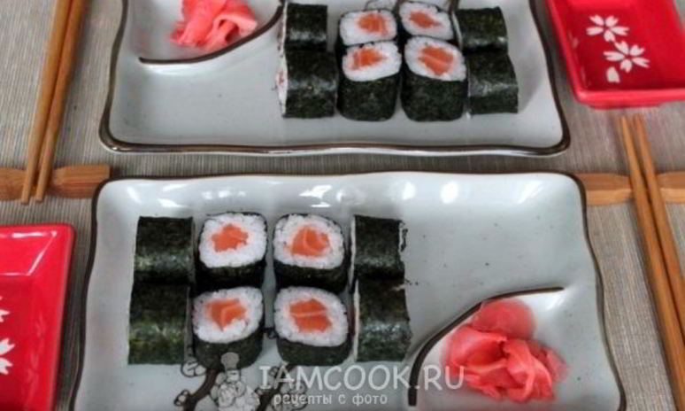 Рецепт роллов сяке маки