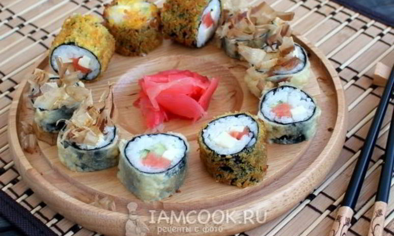 Рецепт роллов темпуры