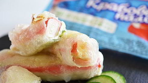 спринг-роллы с крабовыми палочками