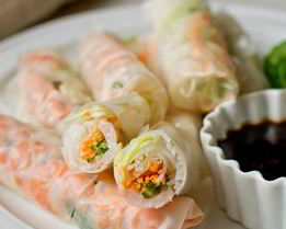 Спринг-роллы с креветками