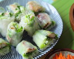 Тайские спринг-роллы со скумбрией