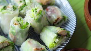 Тайские спринг-роллы со скумбрией