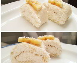 Творожные роллы с бананами в кокосовой стружке