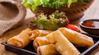 Азиатские рулетики с овощами