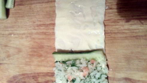 крабовые рулетики с рисом