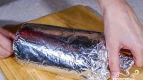 куриный рулет с чесноком