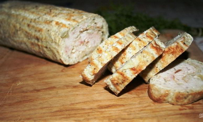 Рецепт куриного рулета с омлетом