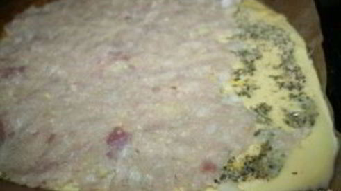 куриный рулет с омлетом