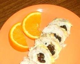 Куриные рулетики с черносливом